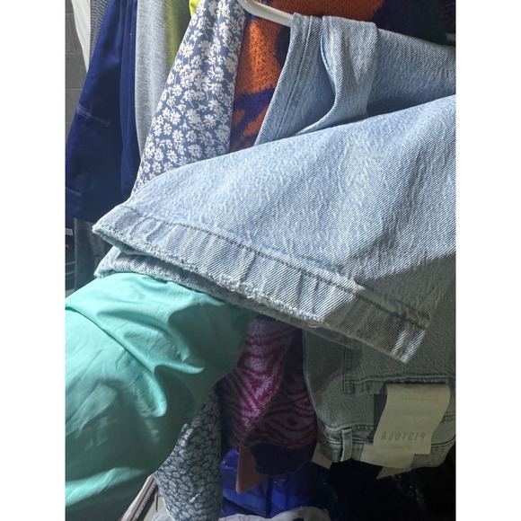 NWT Anthropologie Pistola Distressed Washed Barrel High Waisted Jeans Size 31 - Picture 10 of 10